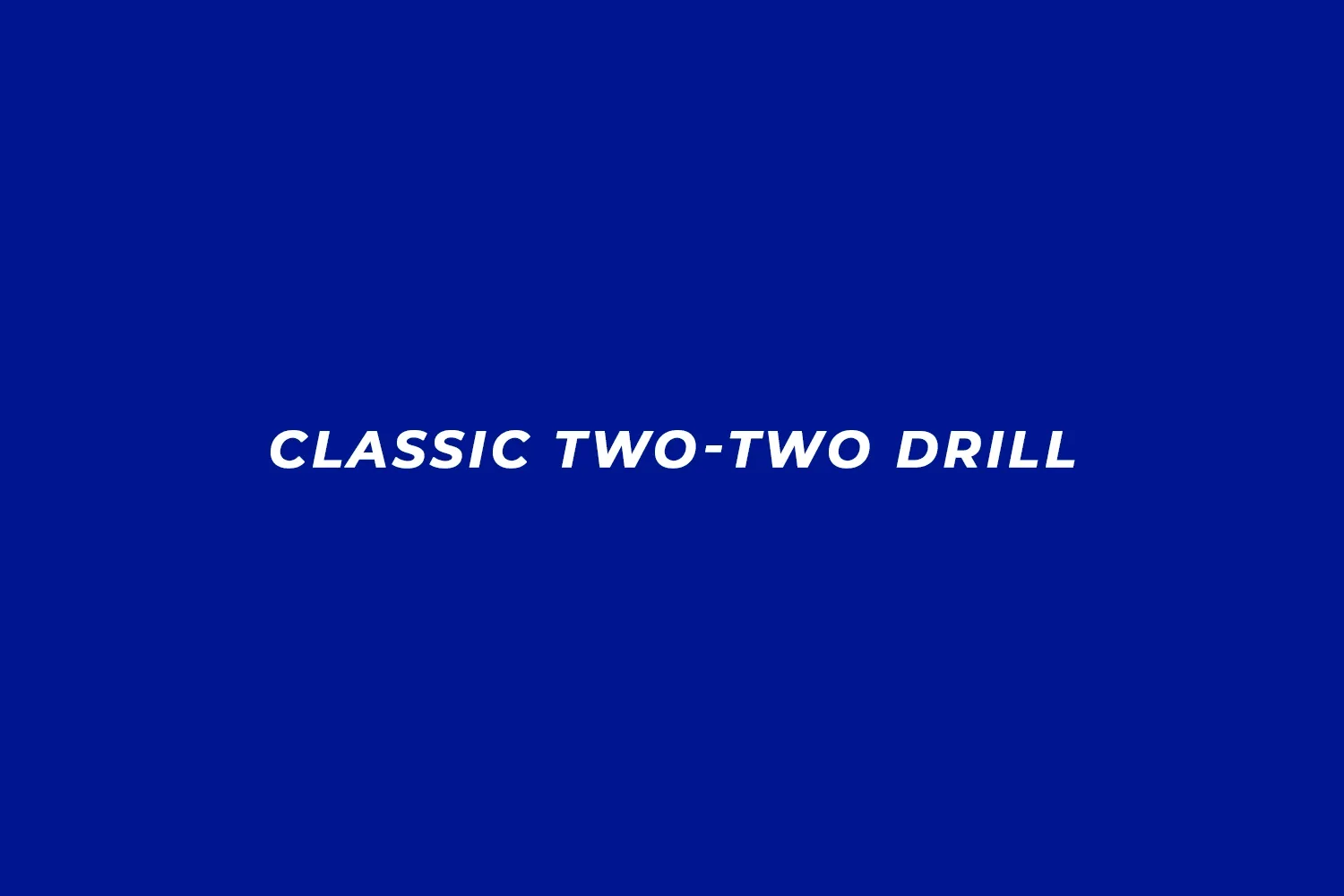 Animated diagram of the classic two-two table tennis footwork drill showing ball placement pattern