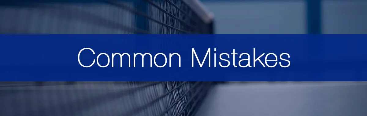 12 Common Mistakes in Table Tennis and How To Fix Them
