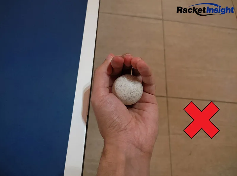 Don't cup the ball