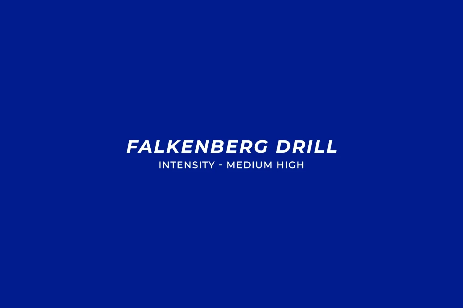 Animated diagram of the Falkenberg footwork drill showing backhand, middle forehand, and wide forehand placements