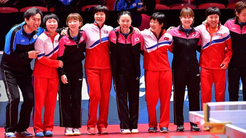 North Korea and South Korea Competing Together