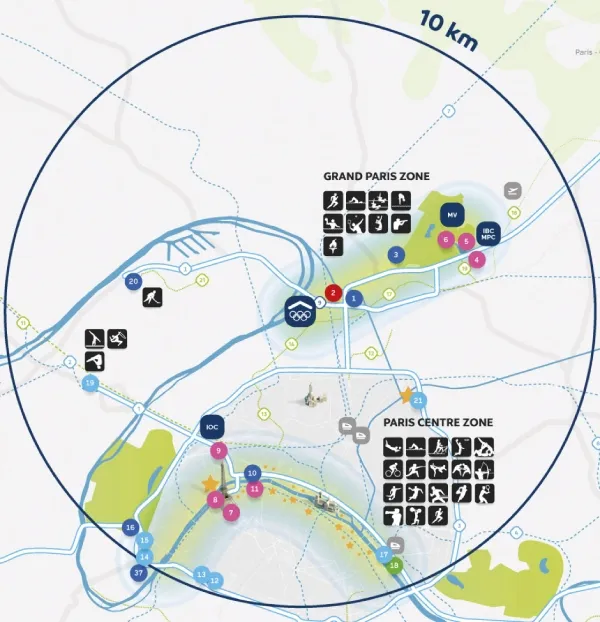 Paris 2024 Map