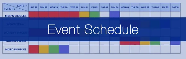 Detailed Table Tennis Competition Schedule (Paris 2024 Olympics)