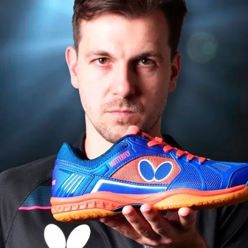 Timo Boll wearing Butterfly Lezoline Rifones