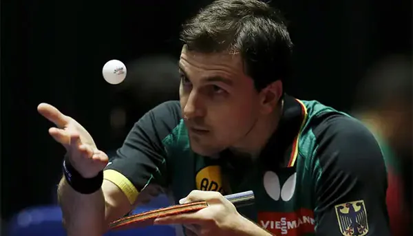 Timo Boll Serving