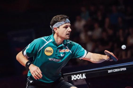 Timo Boll Wearing Bandana and Wristband