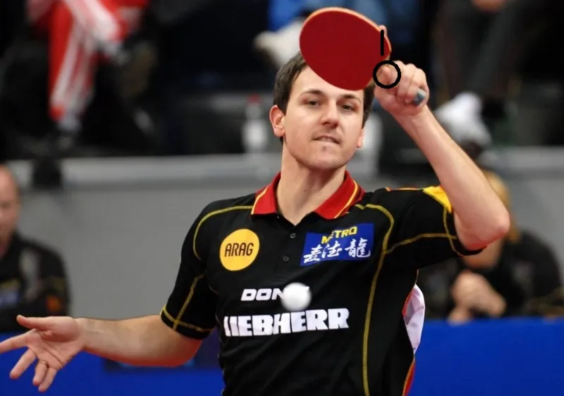 A picture of the Timo Boll's Grip Finger Indication