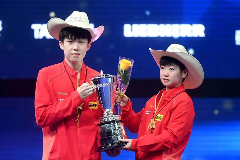 Wang Chuqin and Sun Yingsha Mixed Doubles