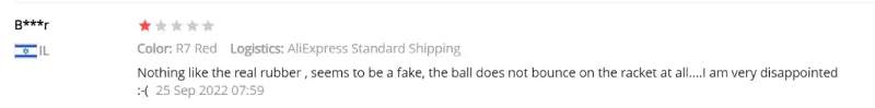Fake rubbers being sold on Aliexpress opinion