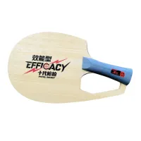 Sanwei Pistol Racket with an angled blue handle and finger opening